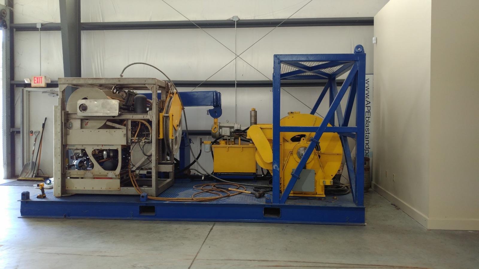Subsea winch and intervention skid in workshop